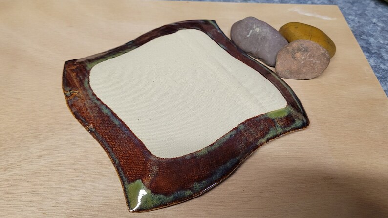 Stoneware Appetizer Tray, Sushi Plate, Jewelry Tray, Tapas Serving Tray, Ready to Ship image 3