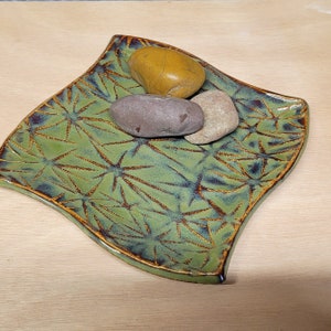 Stoneware Appetizer Tray, Sushi Plate, Jewelry Tray, Tapas Serving Tray, Ready to Ship image 1