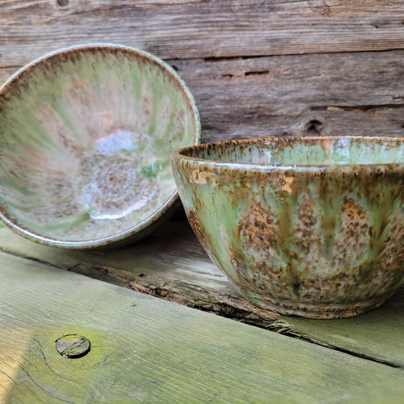 Pottery Serving Bowl, Chef Gift, Prep Bowl, Salad or Side Dish Vegetable Bowl, Ready to Ship image 4