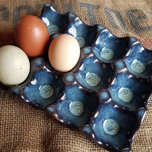 Ceramic Egg Tray, Egg Storage, Jewelry Storage, Chicken Lover Gift, Ready to Ship