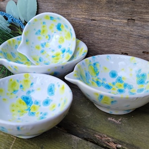 Nesting Measuring Cups, Prep Dishes, Baking, Cooking, Ceramic Measuring Cups, Great Hostess Gift Ready to Ship