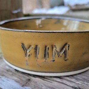 Pottery Dog Bowls for Feeding, Water, Bowl, Pet Dish Ready to Ship