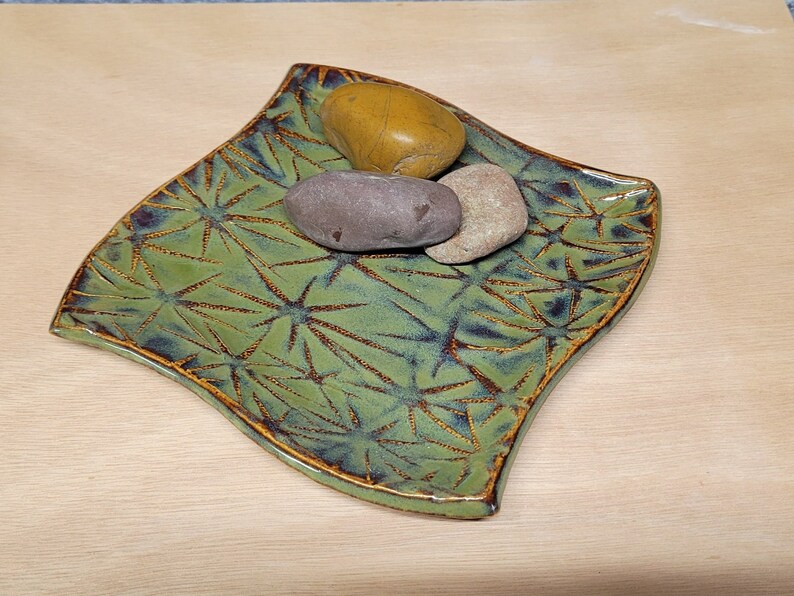 Stoneware Appetizer Tray, Sushi Plate, Jewelry Tray, Tapas Serving Tray, Ready to Ship image 5