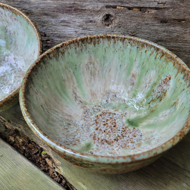 Pottery Serving Bowl, Chef Gift, Prep Bowl, Salad or Side Dish Vegetable Bowl, Ready to Ship image 2