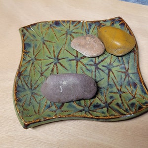 Stoneware Appetizer Tray, Sushi Plate, Jewelry Tray, Tapas Serving Tray, Ready to Ship image 2