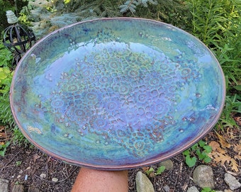 Pottery Serving Platter, Pottery Dinnerware , Platter For Serving, Centerpiece Ready to ship