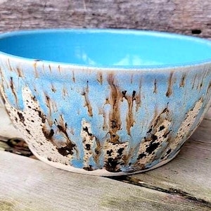Handmade Pottery Serving Bowl: Farmhouse Prep Bowl, 8 inch