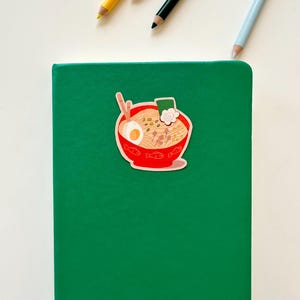 Pegatina de ramen, pegatina impermeable, pegatina bonita, pegatina para portátil, pegatina de vinilo, pegatina para botella de agua, pegatina para agenda