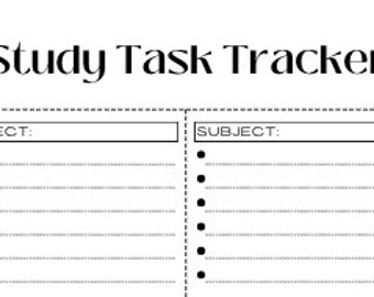 Study Task Tracker