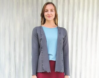 Organic Fall Cardigan // Made from Soy & Organic Cotton French Terry // Handmade in Michigan by Yana Dee Ethical Apparel