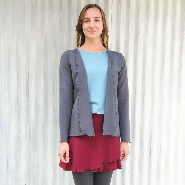 Bio Herbst Cardigan // Hergestellt aus Soya & French Terry aus Biobaumwolle // Handgefertigt von Yana Dee Ethical Apparel