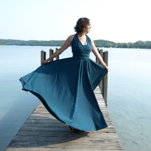 Full Length Infinity Dress // Gorgeous & Versatile Formal Dress // Handmade in Michigan by Yana Dee Ethical Apparel image 1