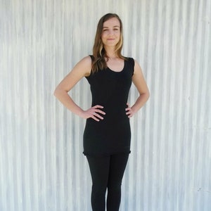 French Terry Sleeveless Tank Top with Wide Straps // Base Layer or Workout Top // Aspen Top // Handmade by Yana Dee Ethical Apparel
