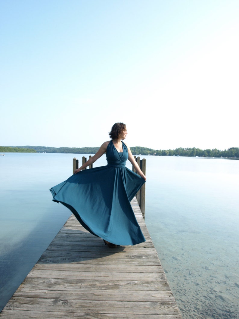 Full Length Infinity Dress // Gorgeous & Versatile Formal Dress // Handmade in Michigan by Yana Dee Ethical Apparel image 1