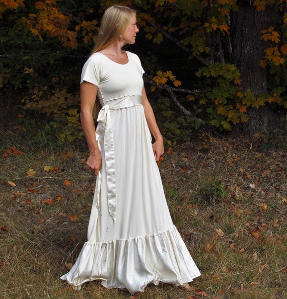 Organic Cotton Wedding Dress // Cap ...