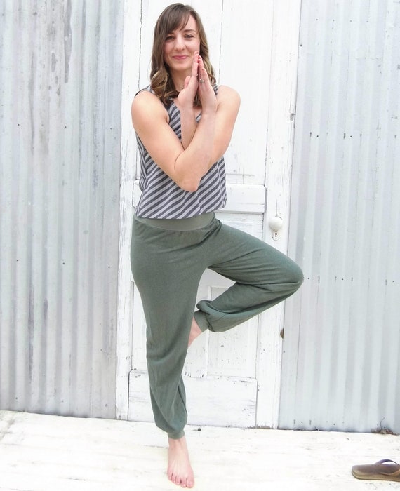 Hemp Jersey Pants // Loose Fit Handmade 