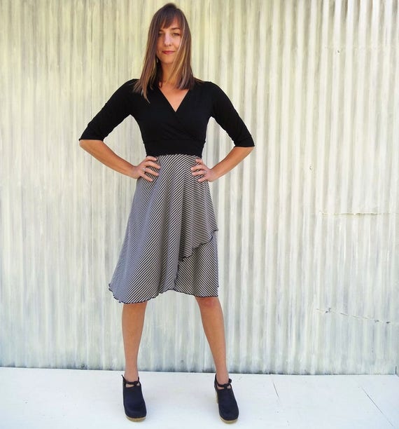 wrap dress mid length