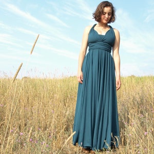 Full Length Infinity Dress // Gorgeous & Versatile Formal Dress // Handmade in Michigan by Yana Dee Ethical Apparel image 6