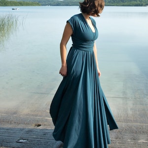 Full Length Infinity Dress // Gorgeous & Versatile Formal Dress // Handmade in Michigan by Yana Dee Ethical Apparel image 3