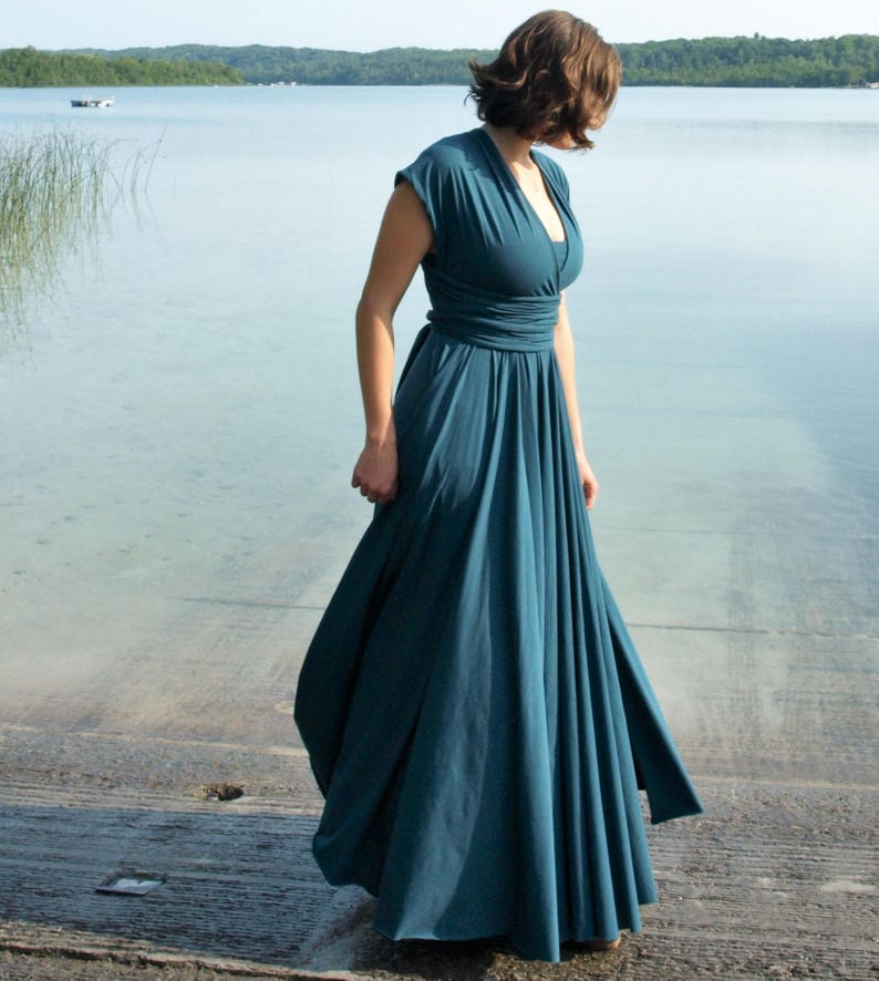 Full Length Infinity Dress // Gorgeous & Versatile Formal Dress // Handmade in Michigan by Yana Dee Ethical Apparel image 3