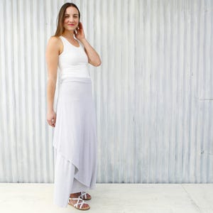 Stripe Maxi Wrap Skirt / Handmade in Michigan from Bamboo or Soy & Organic Cotton Jersey