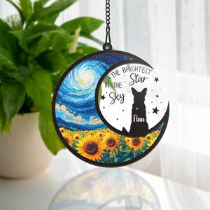 Personalized Dog Memorial Suncatcher with Dog Breed, Custom Dog Suncatcher With Dog breed, Dog Memorial Gift, Dog lost gift
