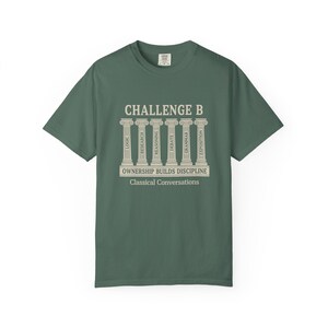 Desafío de Conversaciones Clásicas B, Camiseta unisex teñida en prenda, Camiseta educativa, Camiseta motivacional, Regalo para estudiantes imagen 2