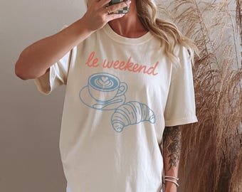 Weekend Vibes T-Shirt: Garment-Dyed US Cotton Relaxed Tee
