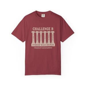 Desafío de Conversaciones Clásicas B, Camiseta unisex teñida en prenda, Camiseta educativa, Camiseta motivacional, Regalo para estudiantes imagen 8