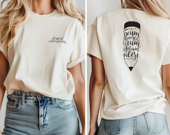 Classical Conversations Latin Pencil T-Shirt: Homeschool Tutor Gift