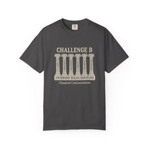 Desafío de Conversaciones Clásicas B, Camiseta unisex teñida en prenda, Camiseta educativa, Camiseta motivacional, Regalo para estudiantes imagen 7