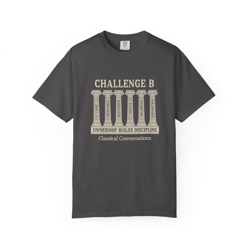 Desafío de Conversaciones Clásicas B, Camiseta unisex teñida en prenda, Camiseta educativa, Camiseta motivacional, Regalo para estudiantes imagen 7