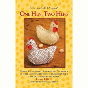 One Hen, Two Hens sewing pattern