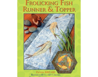 Frolicking Fish table runner or topper pattern