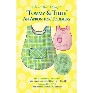 Tommy & Tillie toddler apron sewing pattern