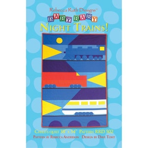 Mönster för sömnad av barntäcke med Nattåg