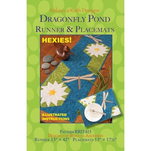 Dragonfly Pond Runner & Placemat sewing pattern