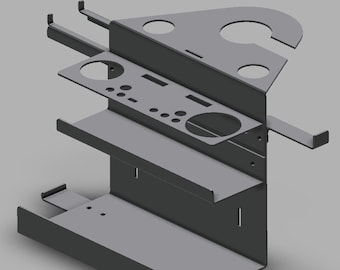 Welding Shielding Gas Bottle Organizer DXF/PDF