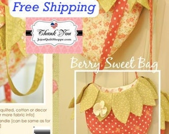 Berry Sweet Bag Sewing Pattern with Full Color Instructions {Free Shipping} by Joanna Figueroa of Fig Tree Quilts & Co SKU FTQ 855