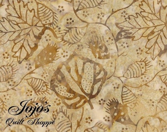 Color Splash Batiks Brown Tan Cream Algae Fabric Yardage by Moda Fabrics SKU 4321 12 for Sewing, Quilting or Embroidery