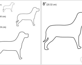 photo Dog Pics To Trace dog trace pattern etsy