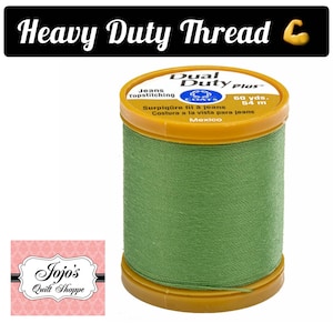 Coats and Clark Nähgarn {Bright Green} XP Heavy/Dual Duty Plus Jean & Topstitching (Baumwolle/Poly) Faden 60 Meter, 54 Meter S977 6850