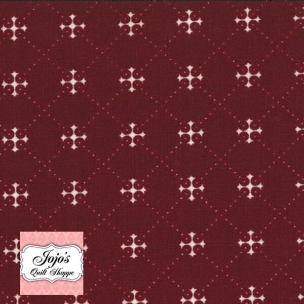 Fig Tree and Co, Mezzanine Garnet, Tapestry Collection, 100% Cotton, Yardage by MODA fabrics SKU20196 11 for Sewing, Quilting or Embroidery