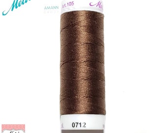 Mettler Silk-Finish 50wt Premium Cotton Mercerized Quilting Sewing Thread 164yd/150M Solid color Andorra Brown #9105 0264 {#105-0712}