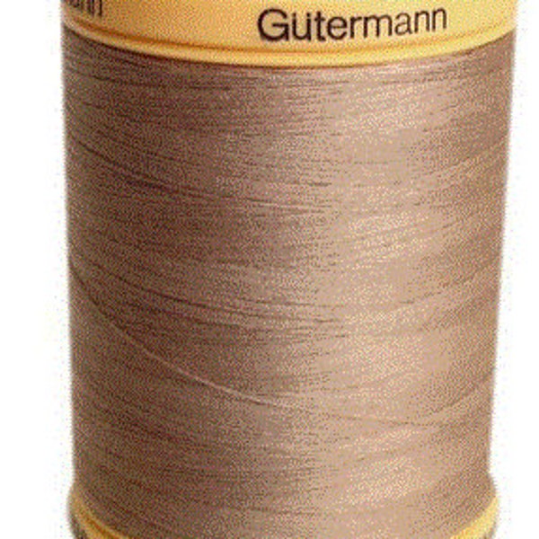 100% Cotton Thread , Taupe (Beige/Brown) 875 yds 743933 1225 Gutermann, Made in Greece 743932