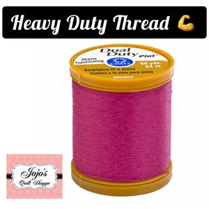 Coats and Clark Nähgarn {Red Rose} XP Heavy/Dual Duty Plus Jean & Topstitching(Cotton/Poly)Thread 60 Yards, 54 Meter S977 3040