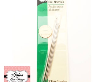 Dritz 157 Doll Hand Needles, Assorted Sizes (5-Count) ,