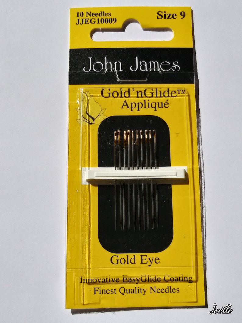 Applique Needles, Gold 'n Glide, Size 9 by John James sku JJEG10009-P964 image 1