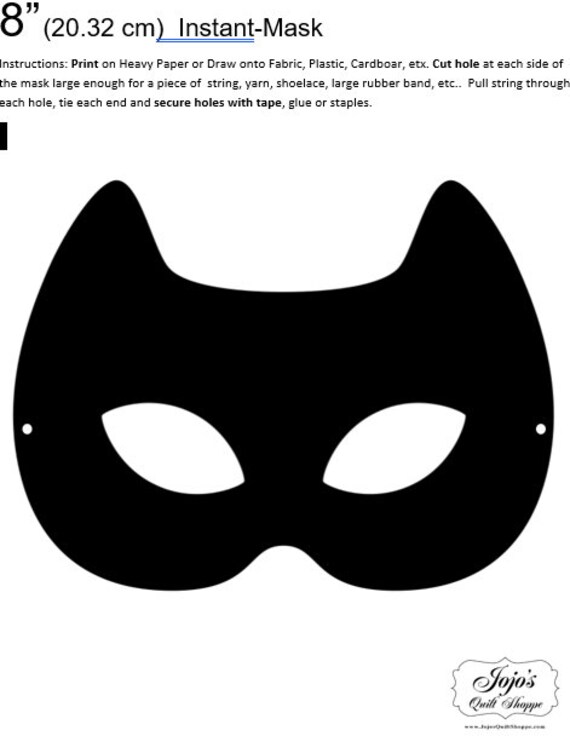 One Dollar Adobe PDF Download and Unlimited Print MASK-Cat_6 