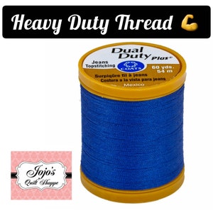 Mäntel und Clark Nähgarn {Monaco Blue} XP Heavy/Dual Duty Plus Jean & Topstitching (Baumwolle/Poly) Faden 60 Meter, 54 Meter S977 4270